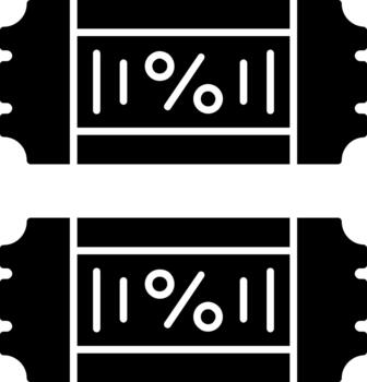 boleto original icono para diseño proyectos sólido vector