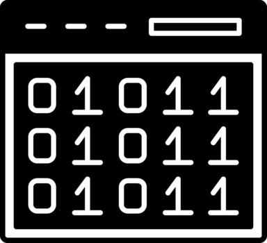 Refined Code Outline Symbol for Web Graphics Solid vector