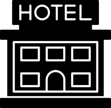 Hotel Creative Element for Interface Projects Solid vector