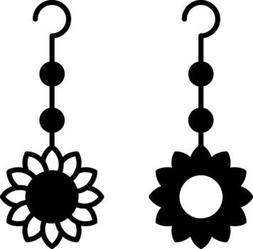 pendientes editable activo para digital proyectos sólido vector