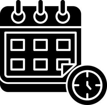 calendario editable activo para digital proyectos sólido vector