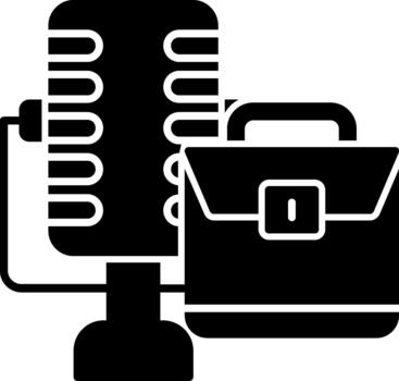 podcast creativo elemento para interfaz proyectos sólido vector