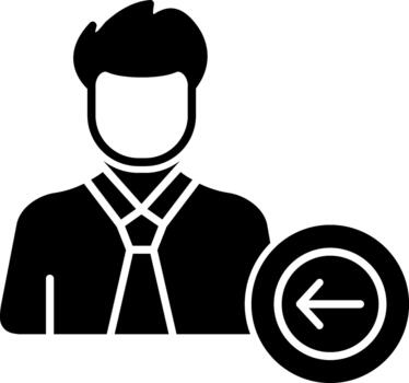 User Back Editable Asset for Digital Projects Solid vector