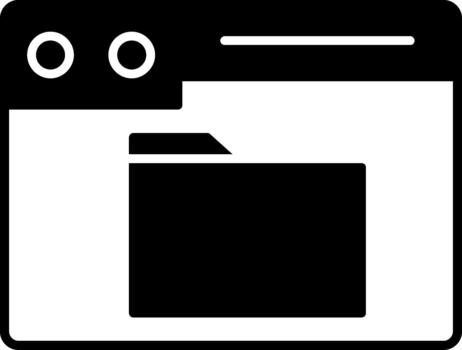 Folder Graphic for Modern Design Projects Solid vector