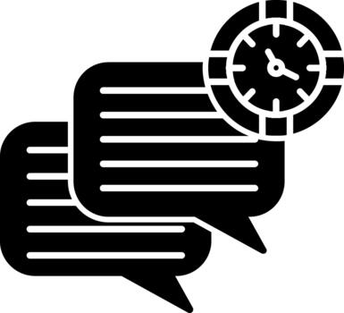 creativo charla símbolo obra de arte para digital interfaces sólido vector