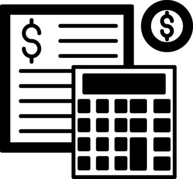 Budget Editable Asset for Digital Projects Solid vector