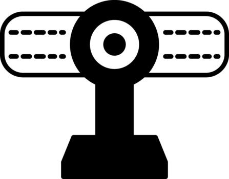 cámara web editable activo para digital proyectos sólido vector