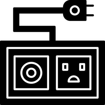 enchufe y enchufe gráfico para moderno diseño proyectos sólido vector