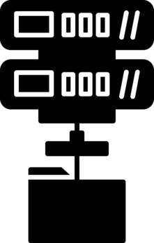 profesional servidor Arte para creativo trabajo sólido vector