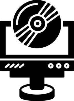 Compact Disc Editable Asset for Digital Projects Solid vector
