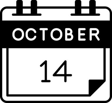 octubre 14 creativo elemento para interfaz proyectos sólido vector