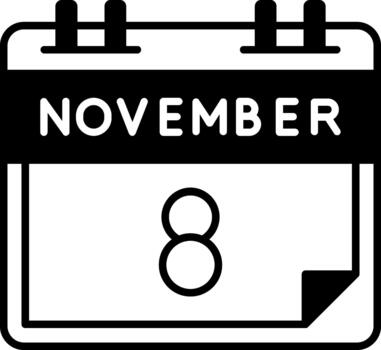 noviembre 8 creativo elemento para interfaz proyectos sólido vector