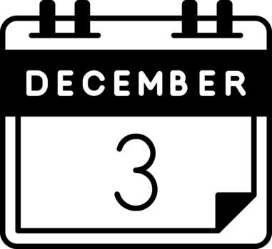 diciembre 3 creativo elemento para interfaz proyectos sólido vector