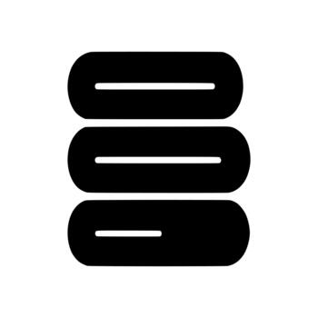 Digital server rack storage unit icon for cloud computing interface vector