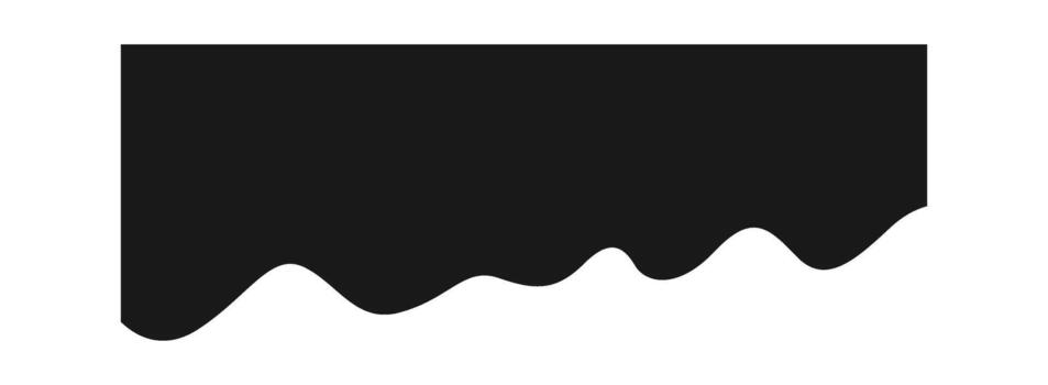 Drip Border Wave Shape vector
