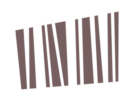 Parcel scannable barecode sticker design vector