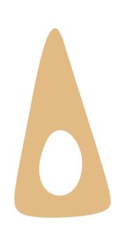 Triangle shape boho geometry element vector