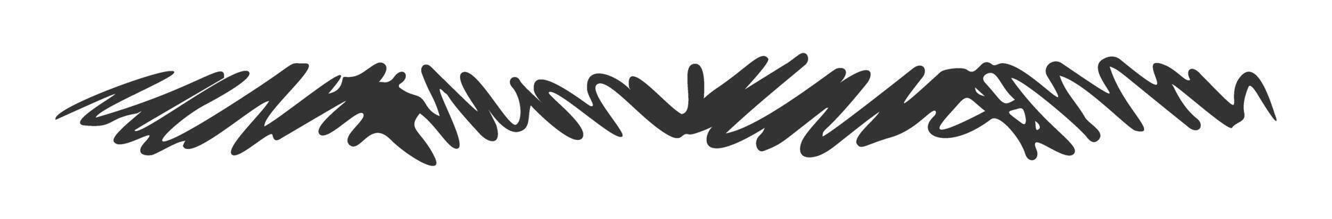 Irregular scribble stroke rough texture vector