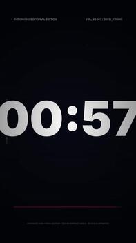 digital cuenta regresiva Temporizador reloj mostrando paso segundos video