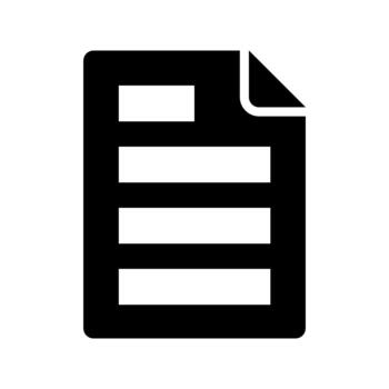 Document file icon vector