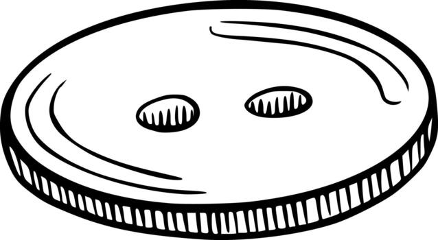 Single button illustration vector