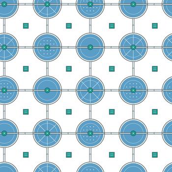 Clarifier Basins Seamless Pattern vector