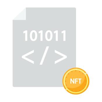 Coding Flat Design Icon for Programming, Software Development and Technology vector