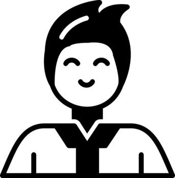 User Original Icon for Design Projects Solid vector