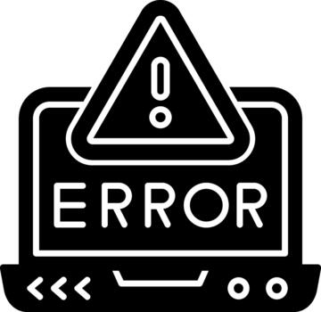 Simple Error Icon Artwork for Website Design Solid vector
