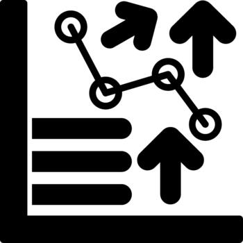 Graph Scalable Artwork for Website Interfaces Solid vector