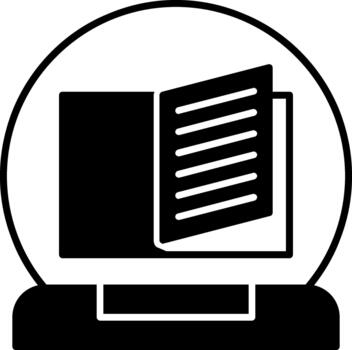 Book Creative Element for Interface Projects Solid vector