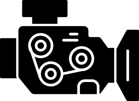 motor escalable obra de arte para sitio web interfaces sólido icono vector