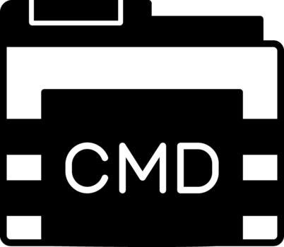 cmd escalable obra de arte para sitio web interfaces sólido icono vector