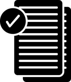 Modern Document Illustration for Creative Resources Solid vector