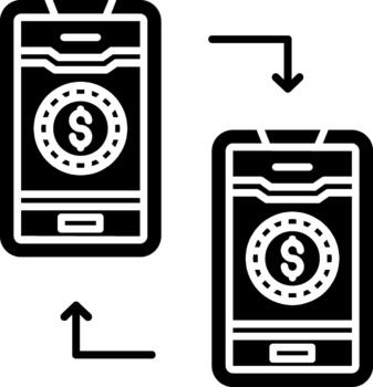 Online Transfer Creative Element for Interface Projects Solid vector