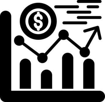 Creative Data Chart Illustration for Modern Visual Communication Solid vector