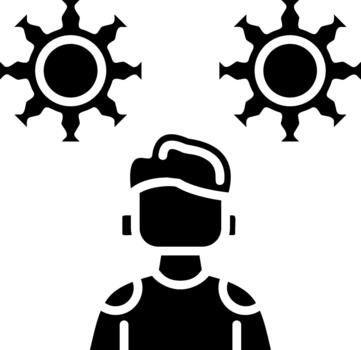 distintivo multi usuario acceso símbolo para creativo proyectos sólido vector