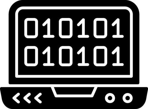 Binary Code Scalable Artwork for Website Interfaces Solid vector