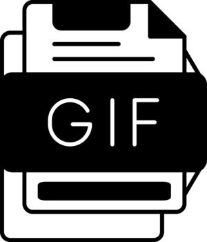 Professional Gif Art for Creative Work Solid vector