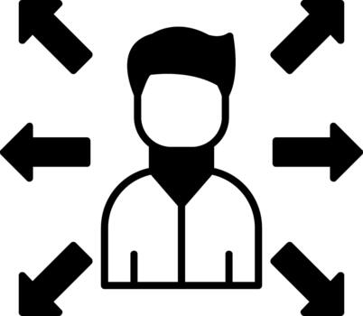 Simple Multitasking Icon Artwork for Website Design Solid vector