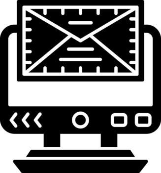 Email Editable Asset for Digital Projects Solid vector