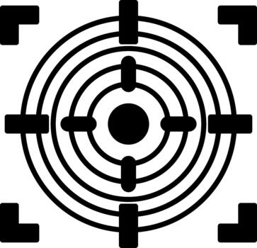 Clean Focus Graphic Element for Professional Designers Solid vector