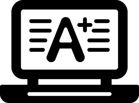 Distinctive Grade Symbol for Creative Projects Solid vector