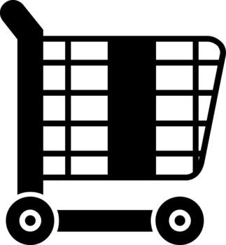 compras carro creativo elemento para interfaz proyectos sólido vector