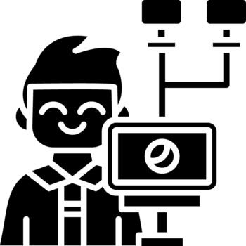 Network Administrator Scalable Artwork for Website Interfaces Solid vector