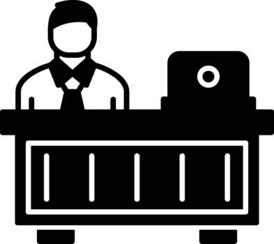 distintivo lugar de trabajo símbolo para creativo proyectos sólido vector