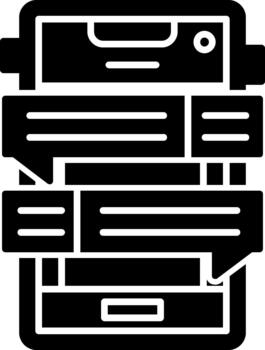 Distinctive Comment Symbol for Creative Projects Solid vector