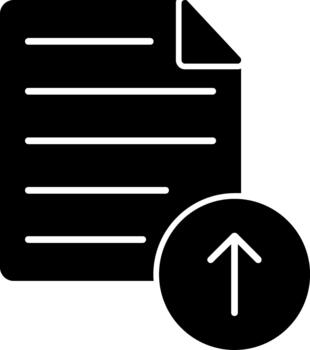 Distinctive Upload Symbol for Creative Projects Solid vector