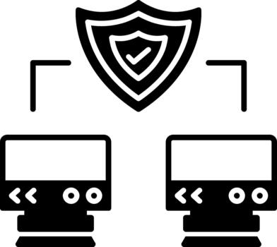 Secure Scalable Artwork for Website Interfaces Solid vector