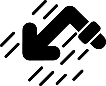 Distinctive Bounce Symbol for Creative Projects Solid vector